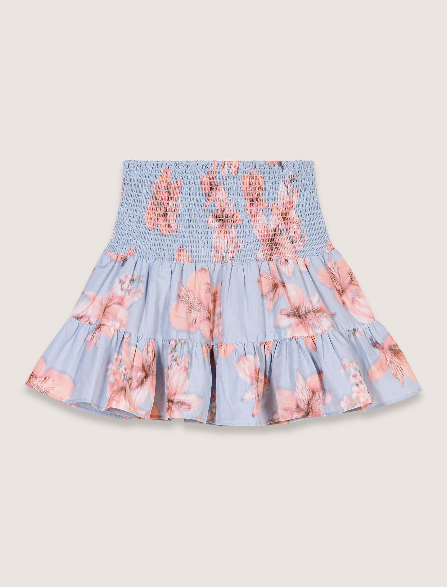 Chân váy xòe taffeta pastel eo chun